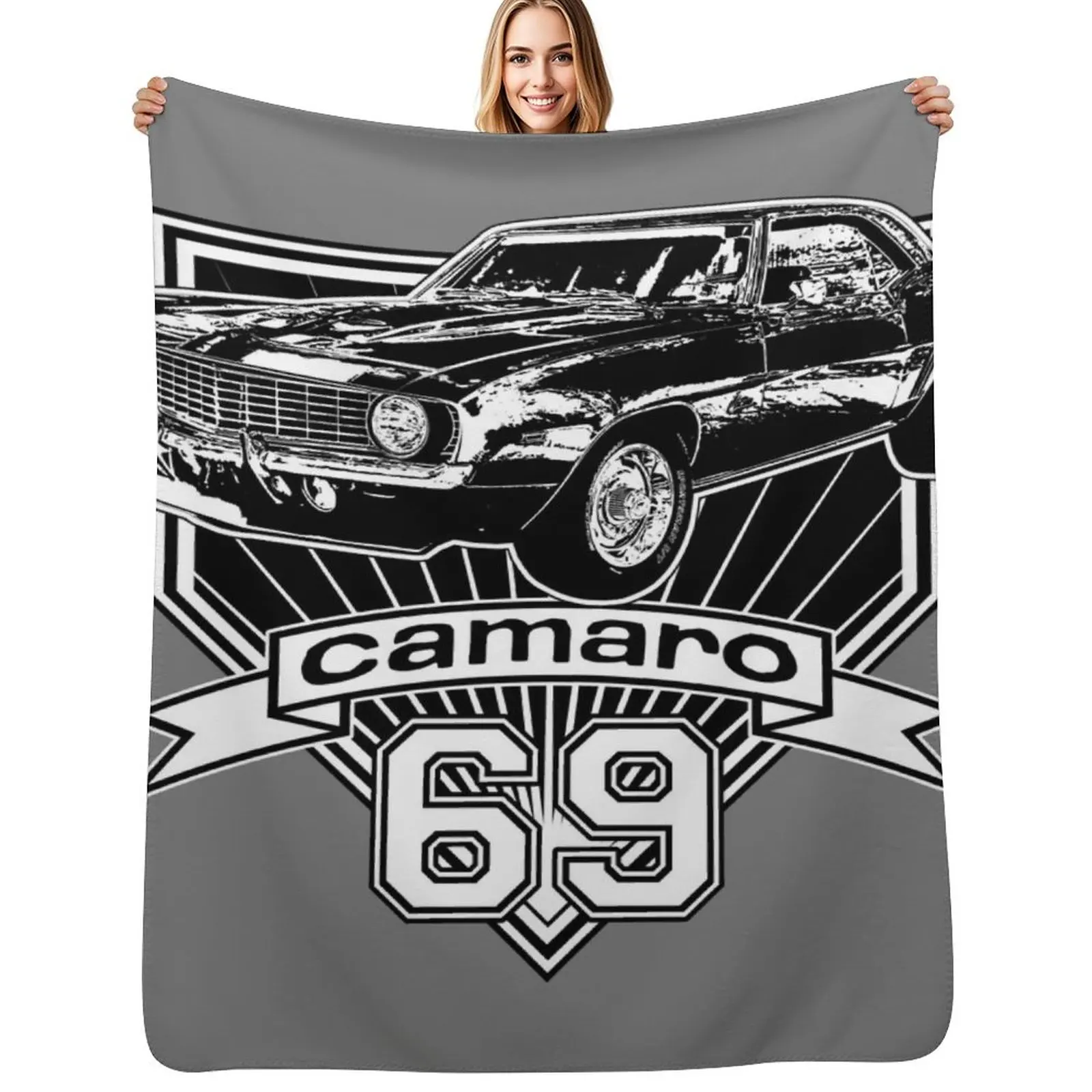 

1969 Camaro Throw Blanket Ultra Plush Cozy Blanket for Napping Sleeping