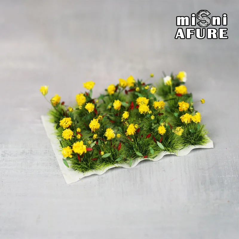 Sand Table Model Simulation Flowers Series Model Flowers and Grass Sand Table Scene Production Diy Handmade Materials  Diy Toys