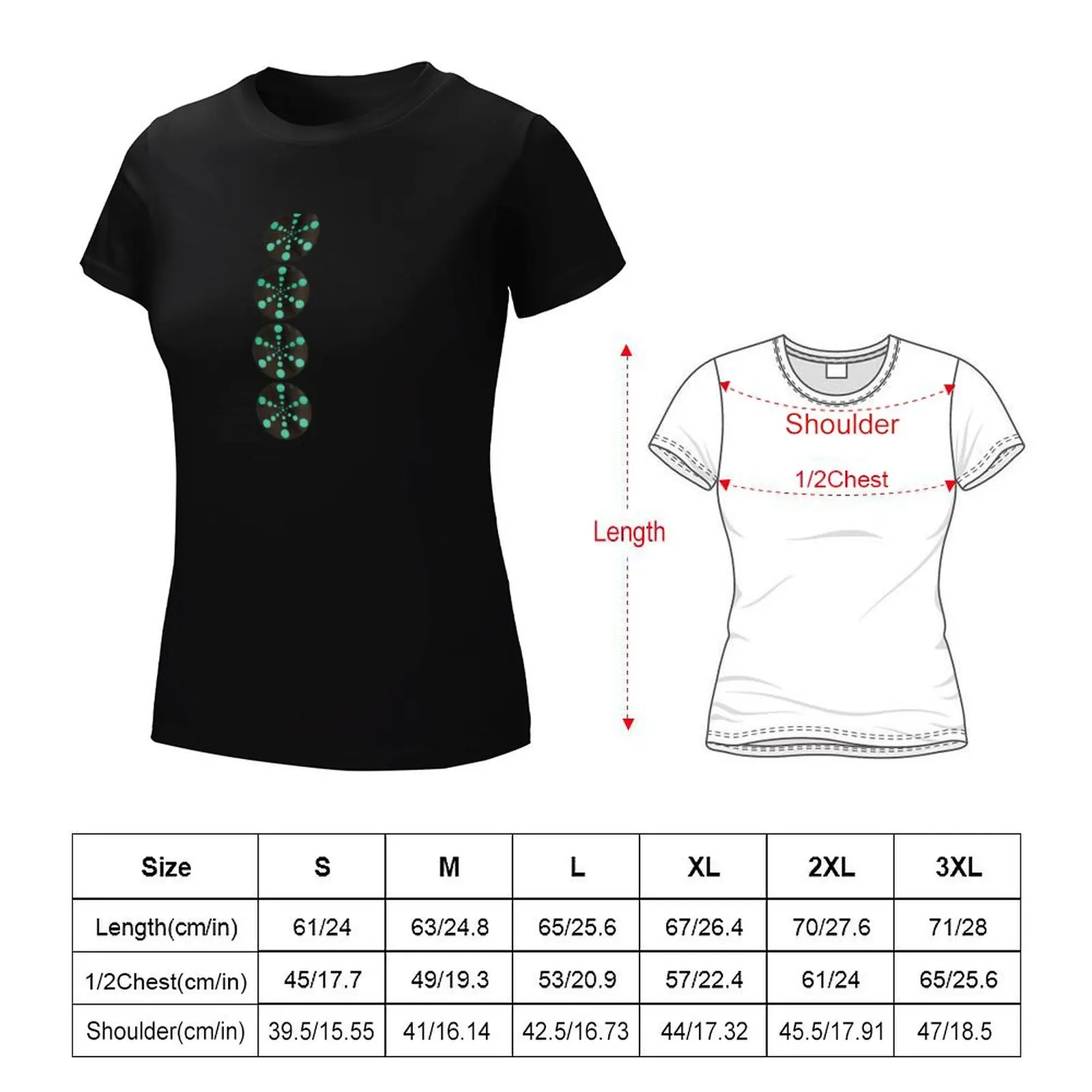 Centered In Love (Linear) T-Shirt cute clothes plus size tops female t-shirts for Women loose fit