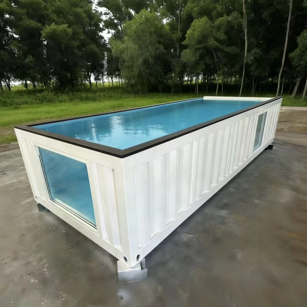 Modular Shipping Container Pool Prefabricated Fast Installation Outdoor Swimming Pool Complete Kit for Resort Hotel