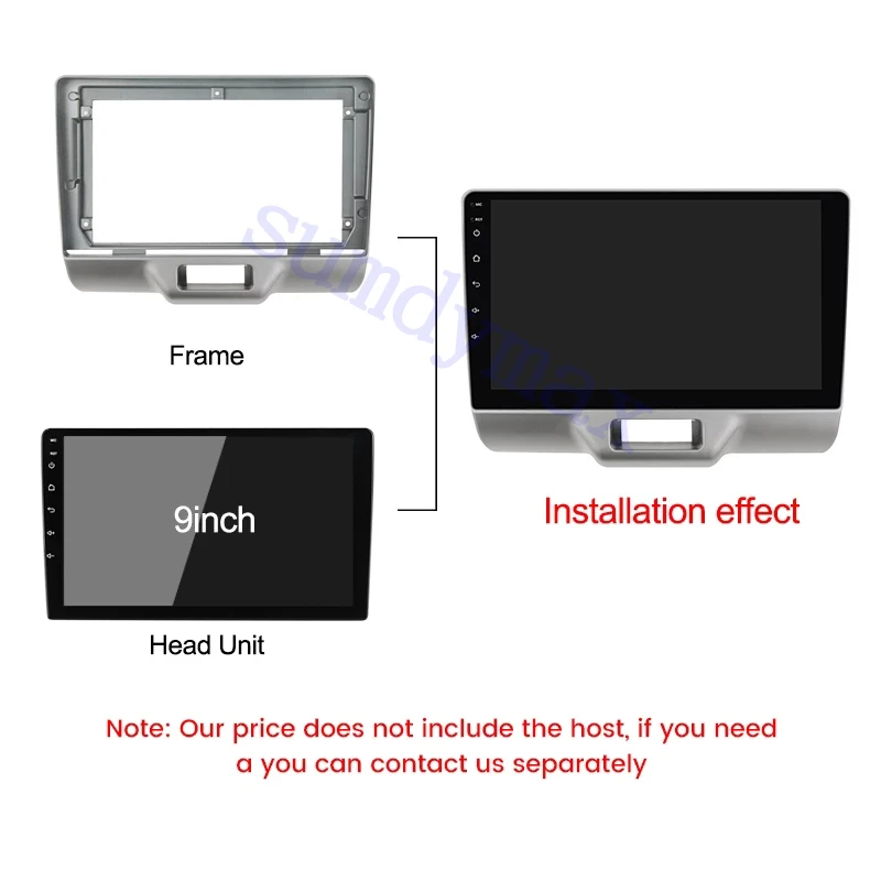 2din 9inch Car Radio Frame Fascias for​ SUZUKI EVERY MAZDA Scrum Wagon Navigation Panel Android Screen Dask Kit Fascia Frame