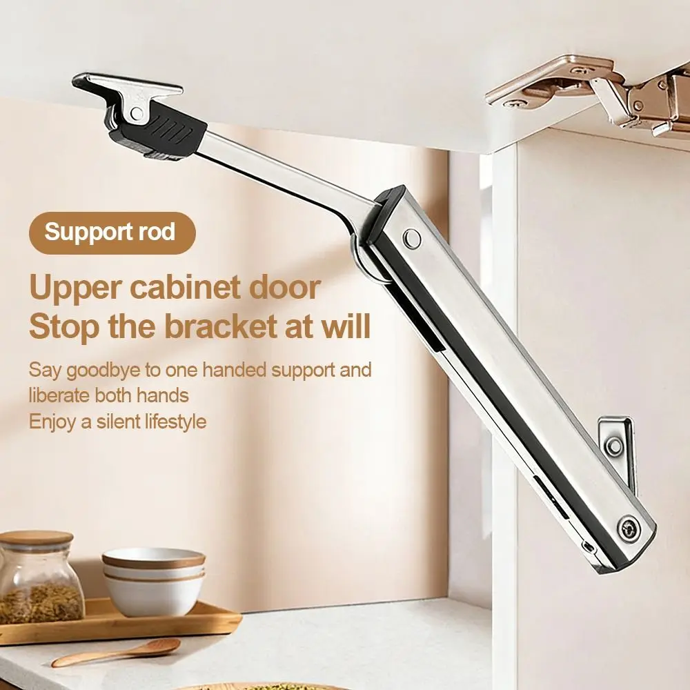 

Metal Lid Support Hinge Soft Closing Adjustable Gas Strut Piston Randomly Stop Dampened Closing Lift Up Door Support