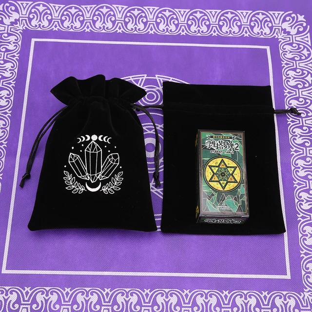 1 sztuka 13x18cm czarny aksamitny tarot torba wyrocznia przechowywanie kart runy konstelacja czarownica wróżenie akcesoria biżuteria etui na kości