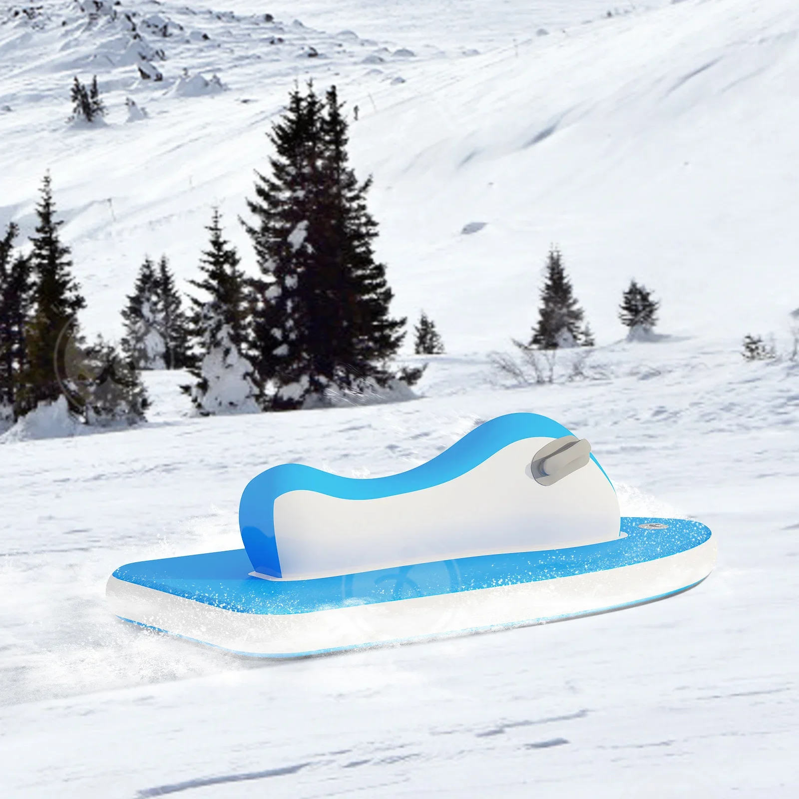 High Quality Outdoor Winter Sports Facility Giant Inflatable Snowmobile Snow Sled Heavy Duty Snow Sled For Sale