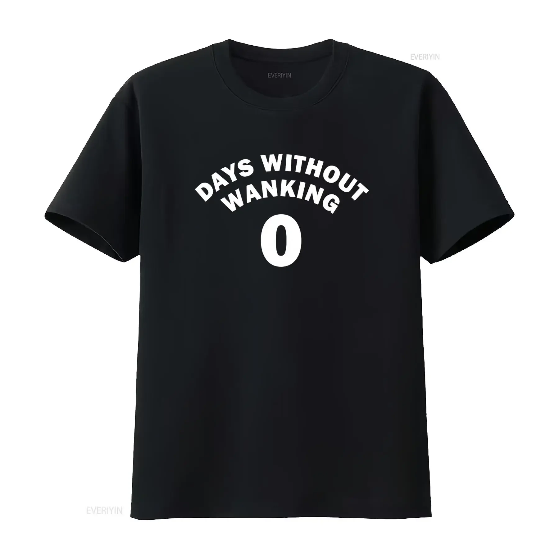 0 Days Without Wanking T Shirt Humor Funny Meme Offensive Satire Jerking vintage Washed Breathable fashion Stylish Unisex