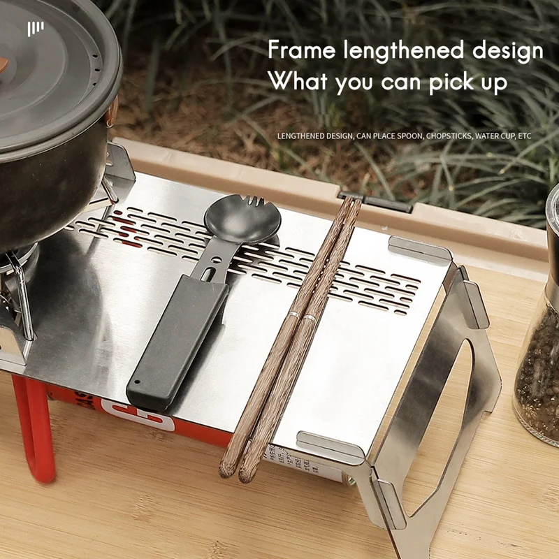 Folding  Table Mini Portable Outdoor Hiking Heat Insulation Folding Desk Gas Stove Stand