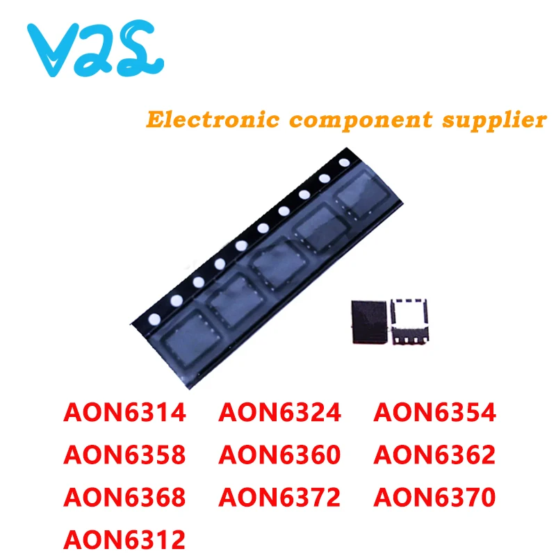 

(5pcs) 100% New AON6312 AON6314 AON6324 AON6354 AON6358 AON6360 AON6362 AON6368 AON6370 AON6372 QFN-8 Chipset