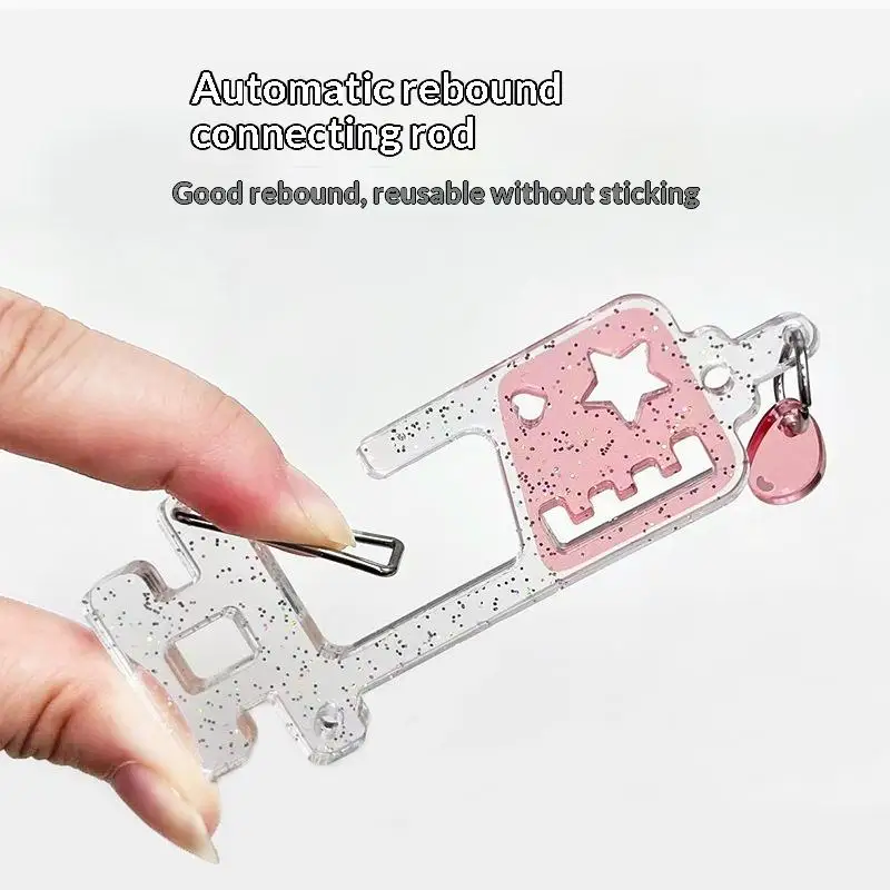 1 Stück Niedlicher Anime-Rucksackanhänger für Mädchen, Ästhetisches Kletterhaken-Zubehör, Krankenschwester-Nadel-Karabiner, Acryl-Taschenanhänger – Detail 10