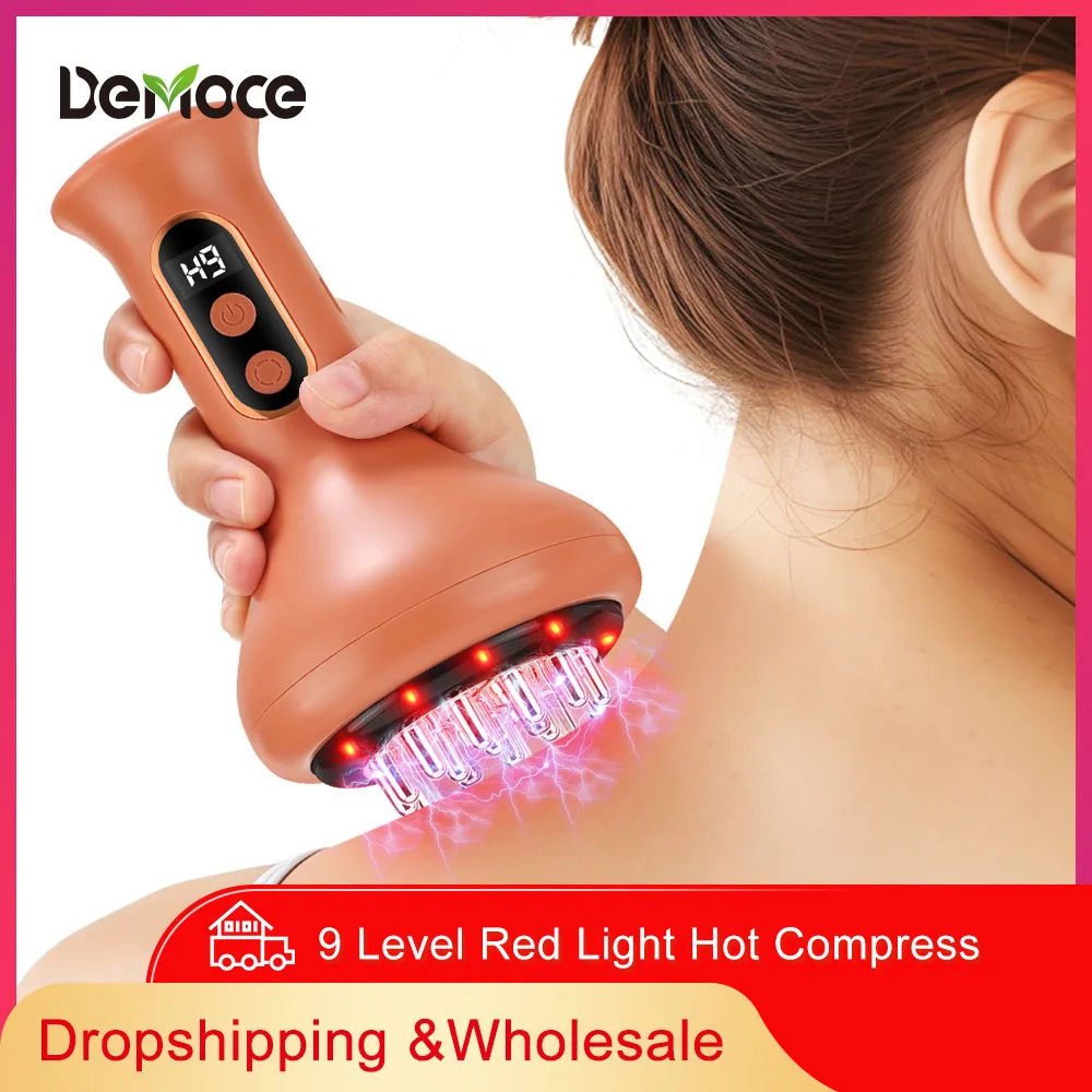 

Electric Meridian Brush Gua Sha Body Massager EMS Microcurrent Hot Compress Scraping Lymphatic Drainage Machine Fat Burner