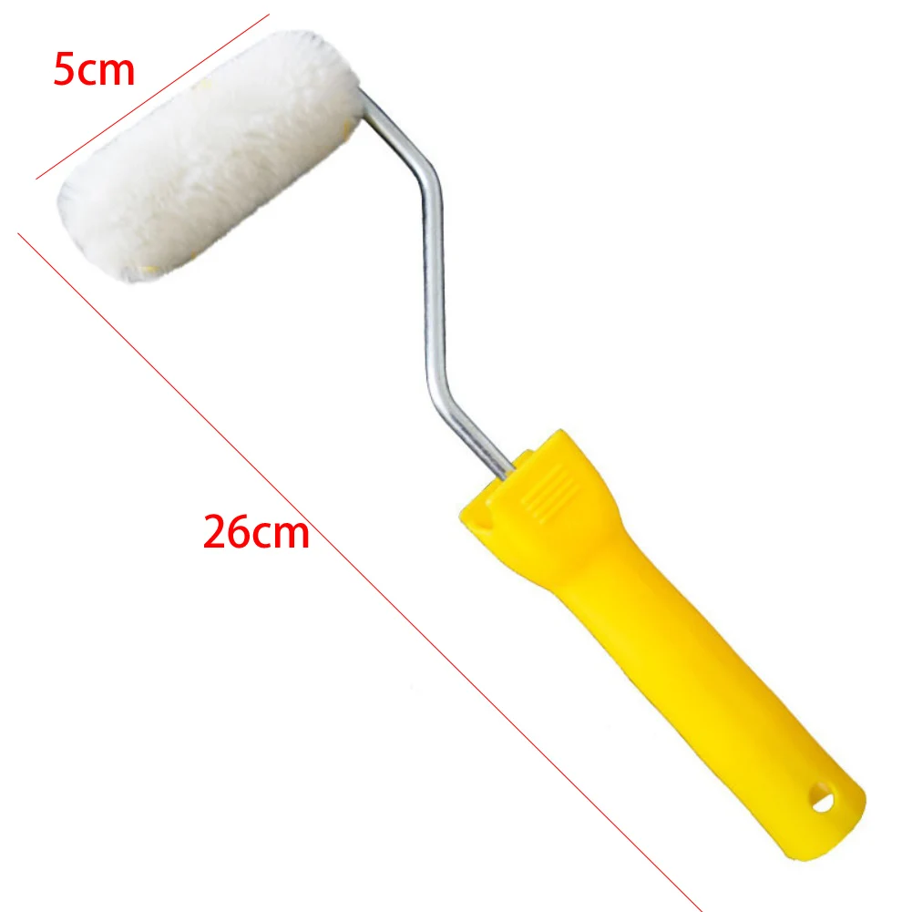 Mini 2-Inch Wool Roller Brush With 20mm Diameter Roller Head Ultra-small Paint Touch-up Trimming Brush Roller For Wall Repair