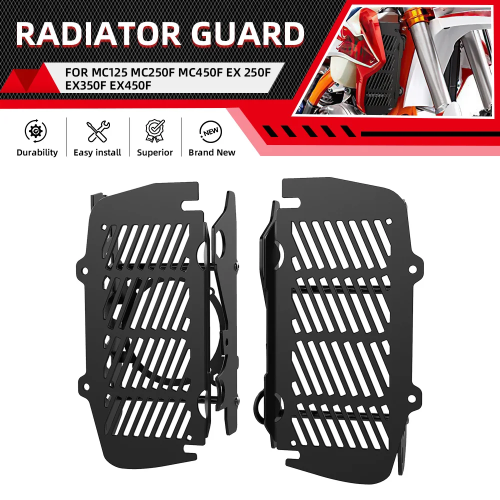 2021-2022-2023 FOR GASAGS EX250F,EX350F,EX450F EC250 EC300 MC125, MC250F,MC450F Motorcycle Radiator Oil Cooler Guard Protection