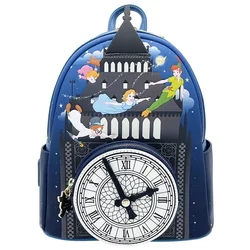 Peter Pan Women's Backpacks Anime Cosplay Peter and Wendy Star Sky Pu Leather Students Brand Backpack Waterproof Bag