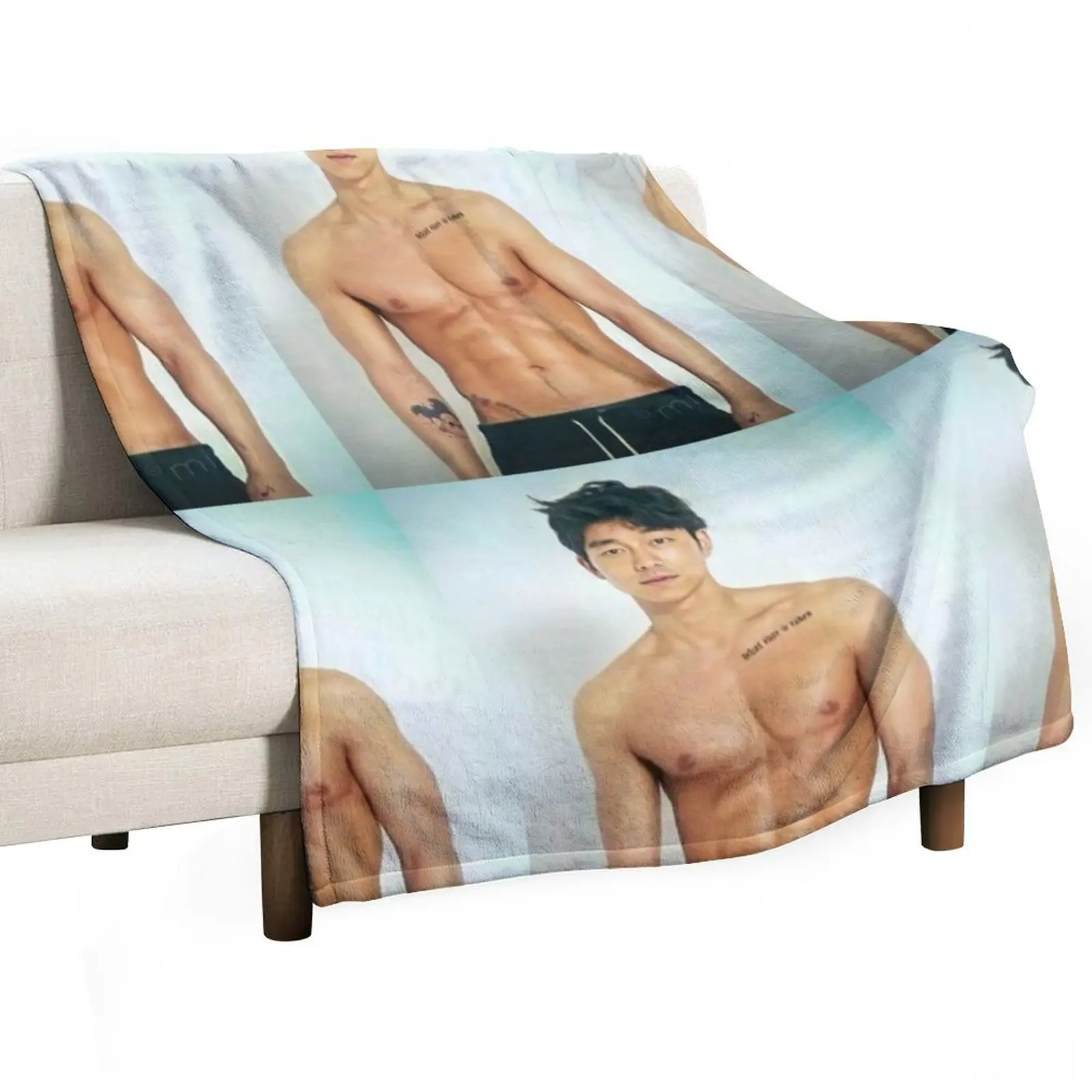 

Gong Yoo shirtless Throw Blanket Stuffeds wednesday Soft Big blankets ands Blankets