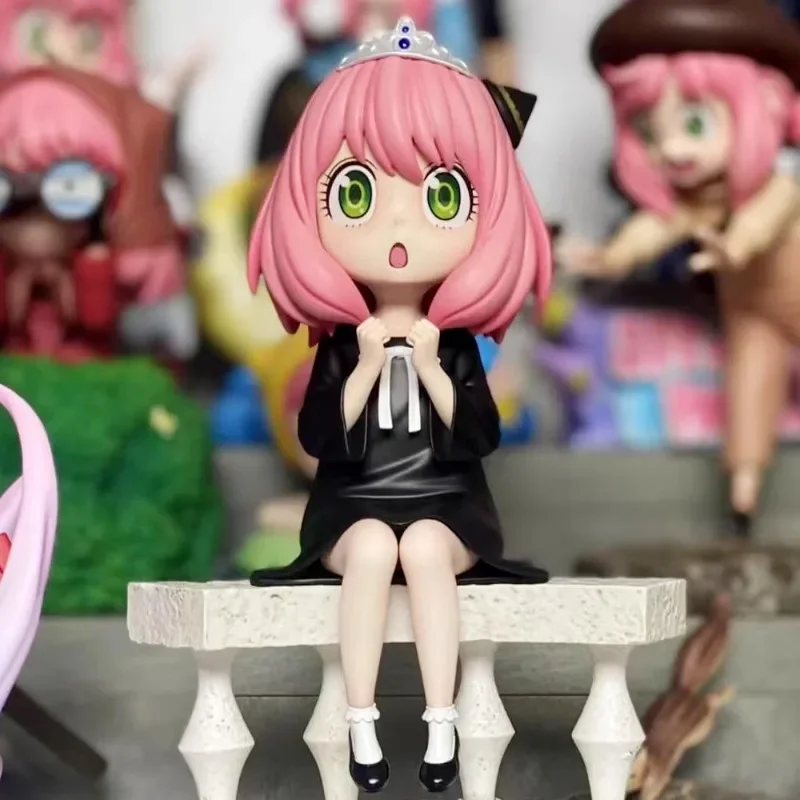 SPY×FAMILY Anime Action Figure Anya Forger Cute Kawaii Anime Peripherals Desktop Ornaments PVC Model Doll Kids Toy Birthday Gift