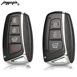 Jingyuqin 3 4 pulsanti portachiavi intelligente di alta qualità per Hyundai Genesis Santa Fe Equus Azera telecomando Shell Smart Fob