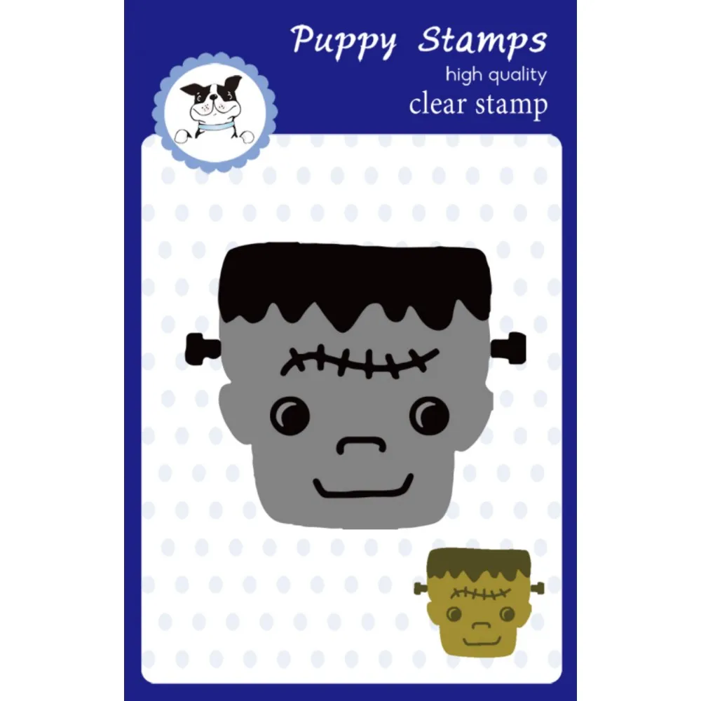 PUPPY STAMP Grimace Clear Stamps Metal Cutting Dies Decorating Scrapbook Diy Paper Card Album Mould Embossing Craft Halloween