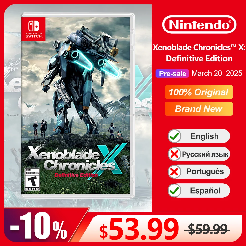 Xenoblade Chronicles X Definitive Edition Nintendo Switch Game Deals Original Physicial Game Card Support Multiplayer Online