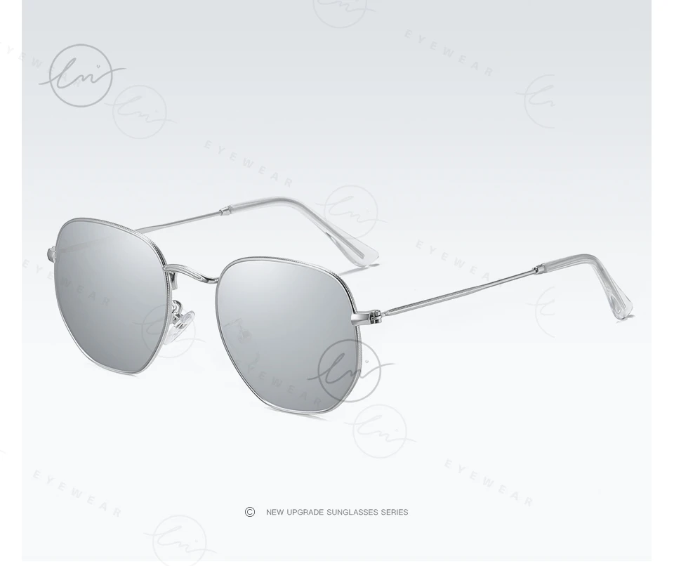 Lm Vintage ultraleichte Legierung kleine Rahmen Sonnenbrille Männer polarisierte Frauen trend ige Spiegel gläser Unisex UV400 Shades Gafas de Sol – Detail 15
