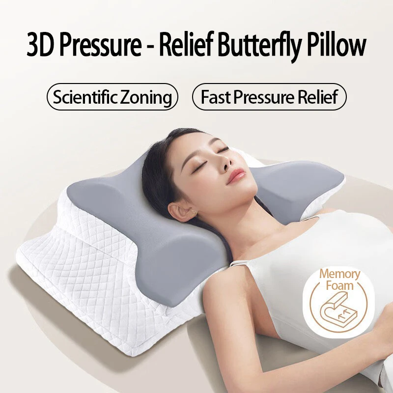 低反発枕-頸椎整形外科枕-リラックス-頸椎-スローリバウンド-人間工学に基づいた枕-整形外科