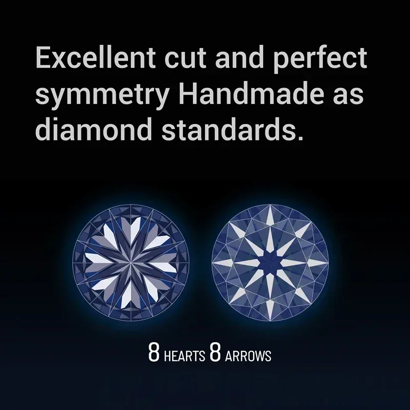 حجر مويسانيتي مع شهادة D اللون قطع مستديرة 0.1-10.0ct الأحجار الكريمة تمرير اختبار الماس أسعار الجملة #3