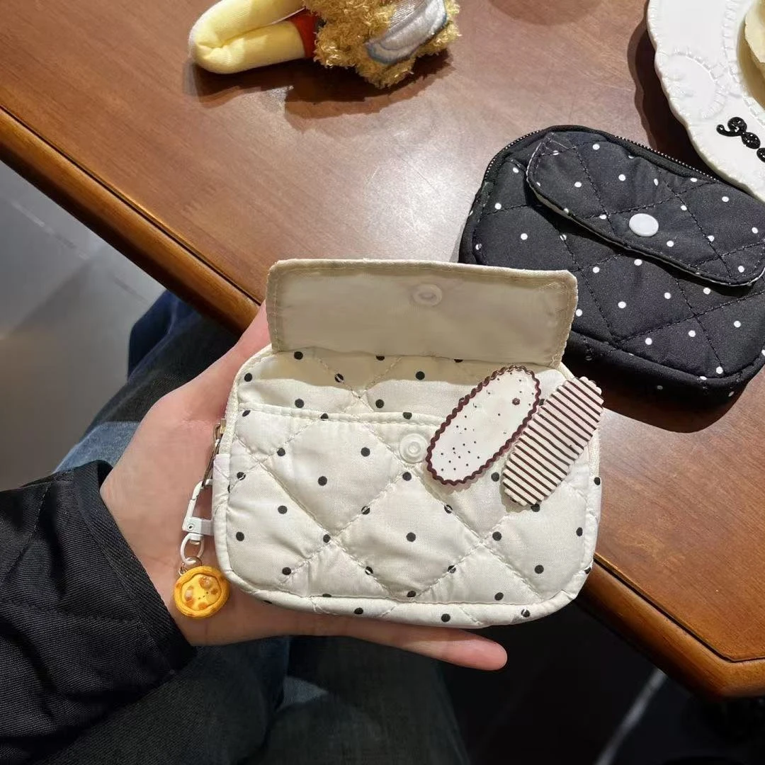 Korean Storage Bag New Cute Coin Purse Ins Key Bag High-looking Japanese Coin Card Bag ID Earphones Ccd Jewelry Bag 2026 Gift