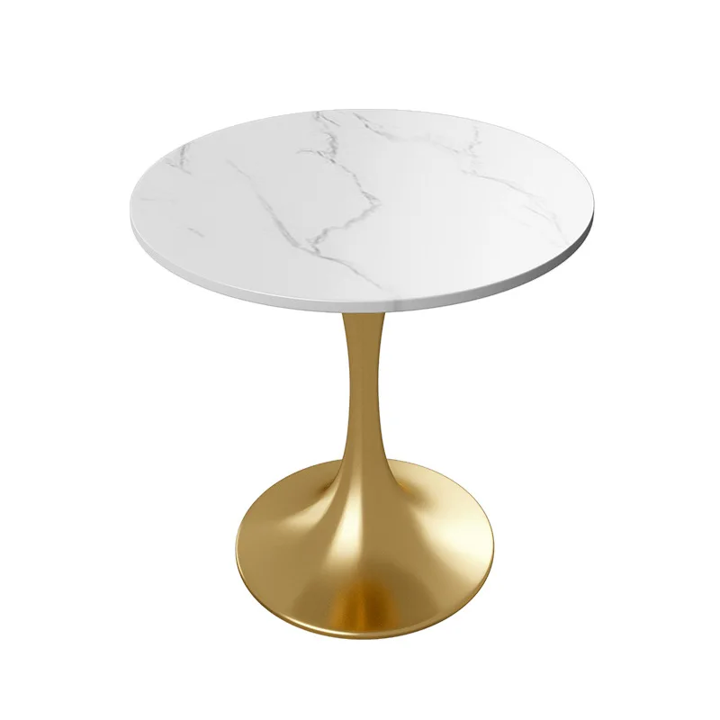 

Light luxury modern guest meeting small round table casual negotiation one table and four chairs combination set