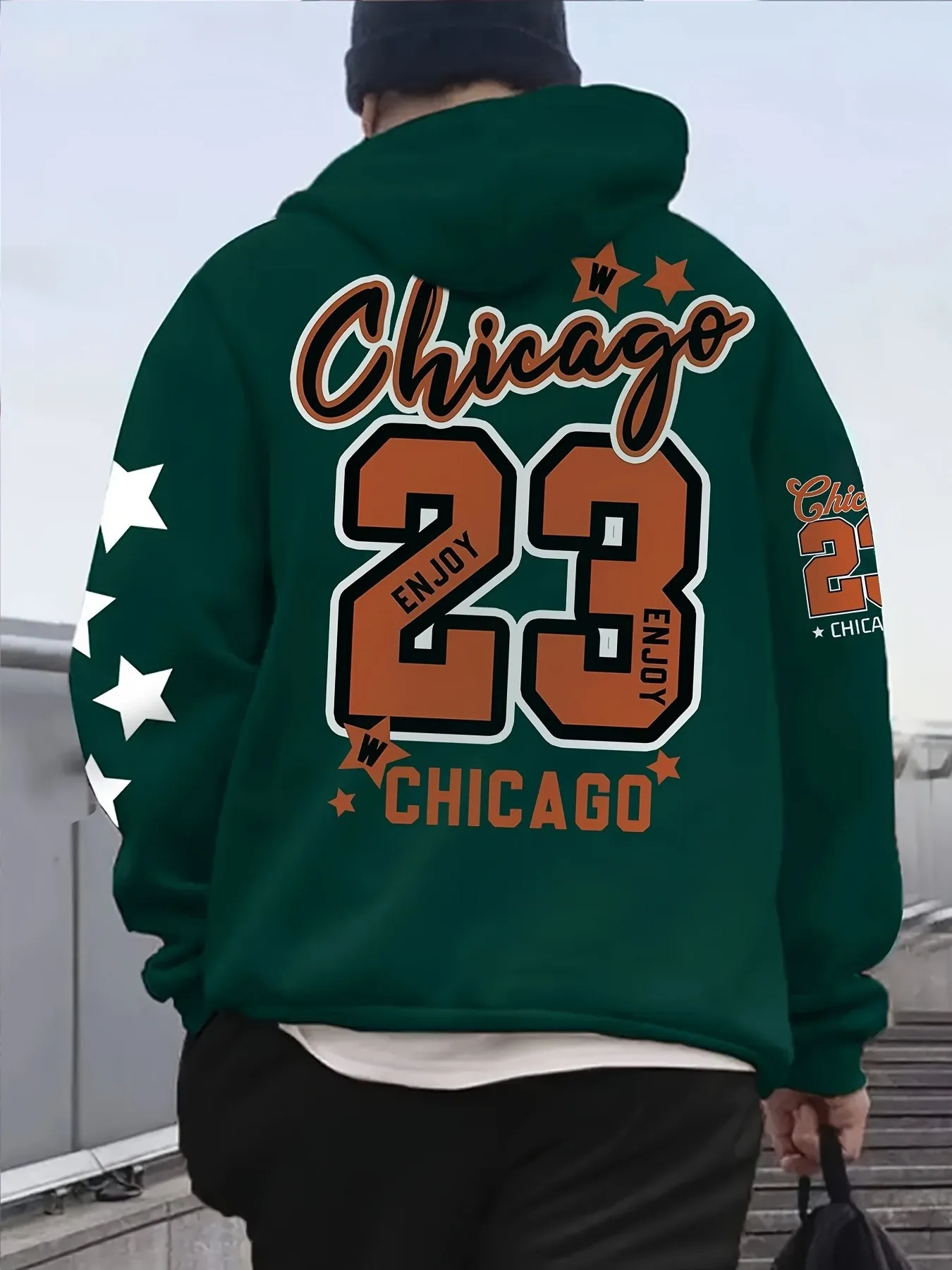 الأوروبية والأمريكية الجديدة للرجال الخريف التدريب إلكتروني طباعة لينة ومريحة مقنعين البلوز سترة رياضية في الهواء الطلق