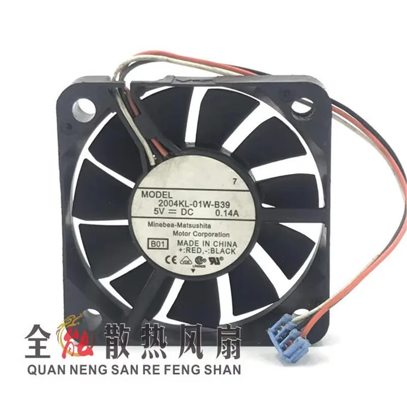 

Original 2004KL-01W-B39 5V 0.14A 50 * 50 * 10MM 5CM 3-wire copier router fan