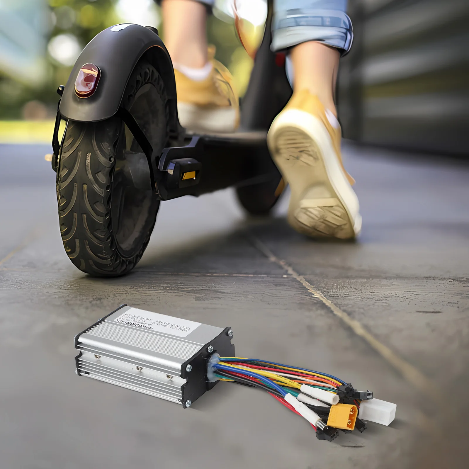 

Replacement Part For Electric Scooter 48V Brushless Motor Controller Wear-resistance Electric Scooter Accessory For 5-pin Meter