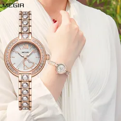 MEGIR Fashion Women Bracelet Quartz Watches Ladies Sports Dress Wristwatch Luxury Diamond Female Clock Relogio Feminino