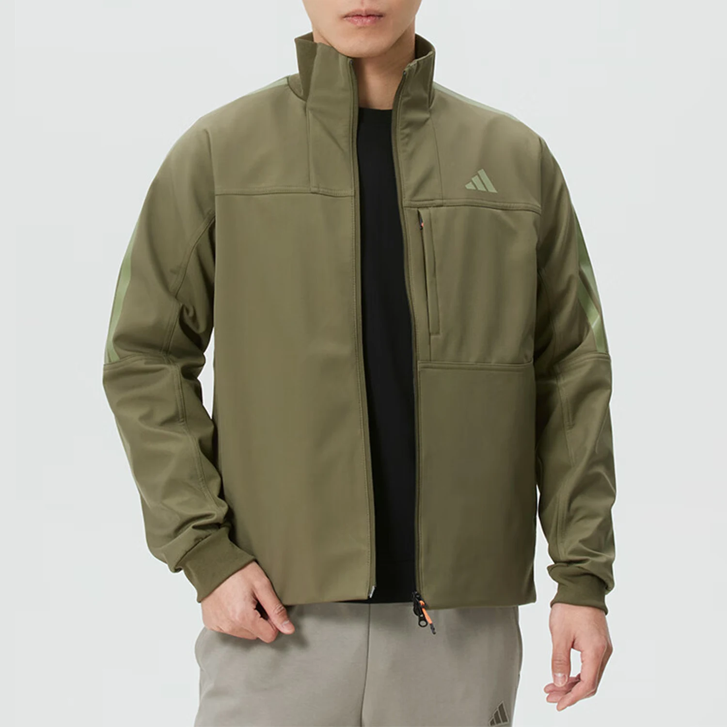 Adidas genuine breathable men's casual and comfortable stand up collar jacket jacket KR2534