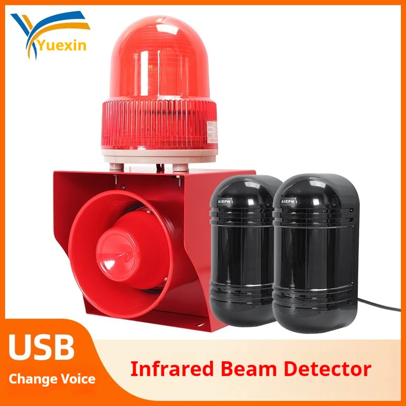 Infrared Fence Infrared Photoelectric Home Alarm System LED IP65 Waterproof Anti-theft Detector For Home Garden Fence Security