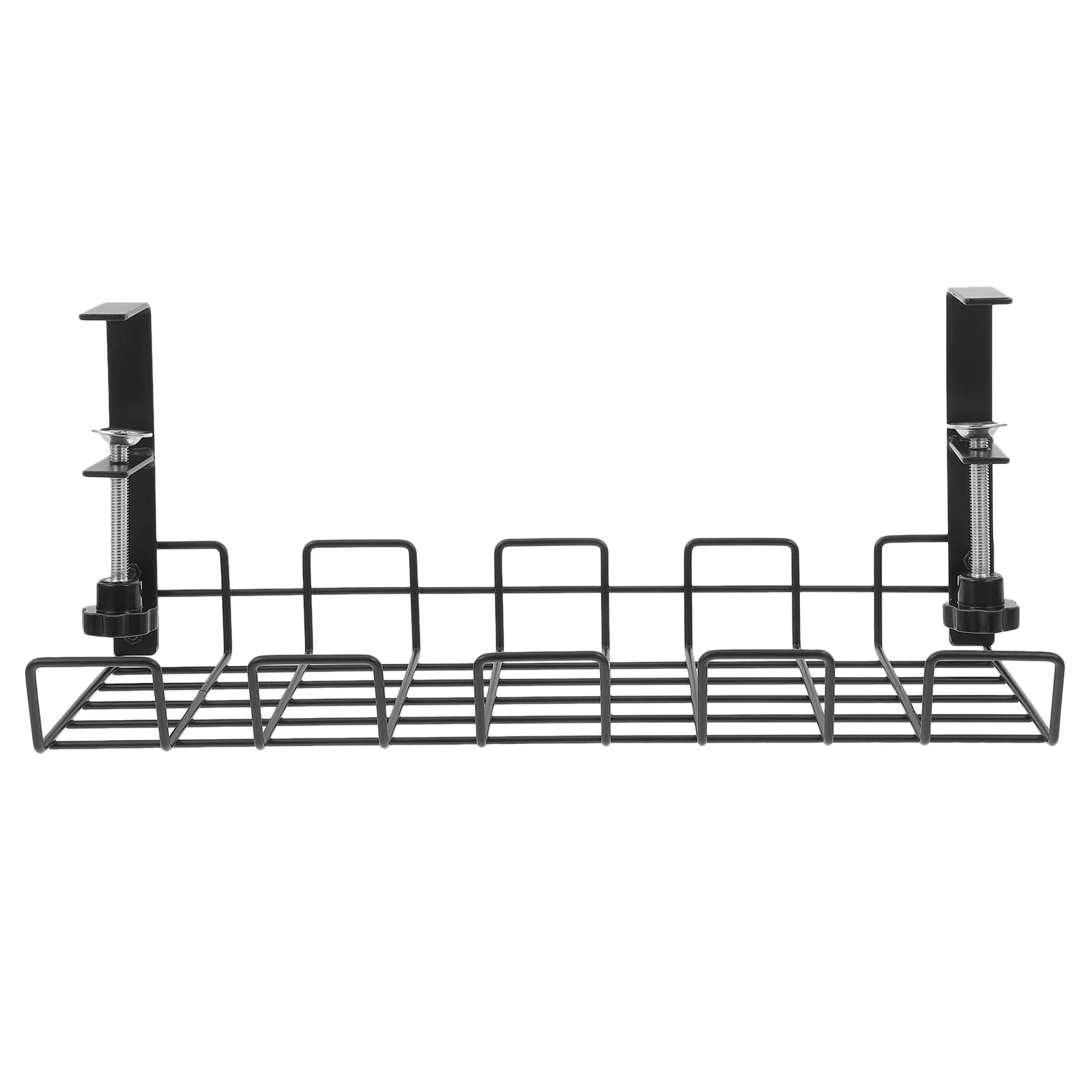 

Office Desk under Table Shelf Home Cable Management Rack Container Wire Organizer Black Storage