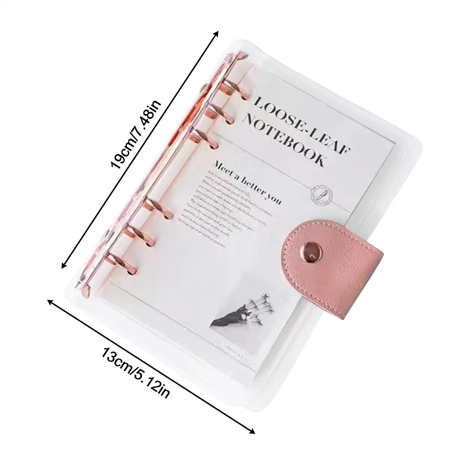 A6 planejador fichário transparente 6 anel orçamento planejador planejamento caderno para tarefas saúde viagem estudo limpeza leitura treino