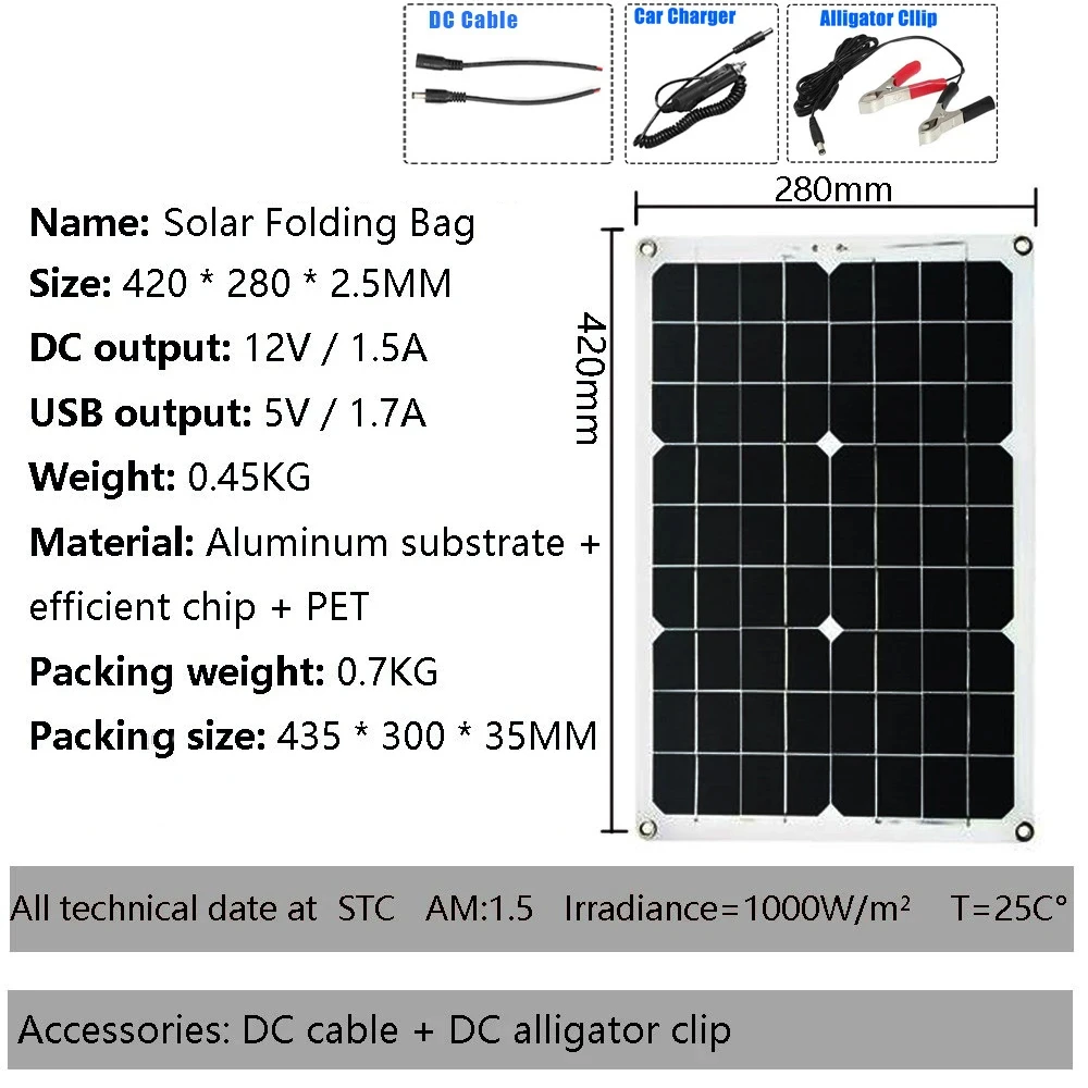 300W 18V car battery solar panel System kit solar charger portable flexible solar panel controller 2USB output Smart Camping