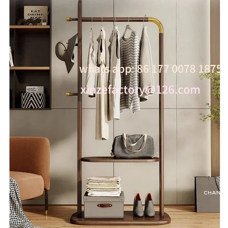 

Customizable Solid Wood Coat Rack Versatile Hat Coat Hanger Storage Stand Multiple Sections Drying Rack Bag Shoe Organizer