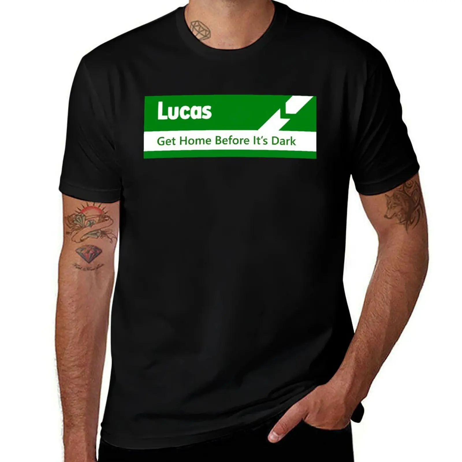 Lucas Electrics - Get Home Before It's Dark T-Shirt Lightweight Casual Summer T-Shirt