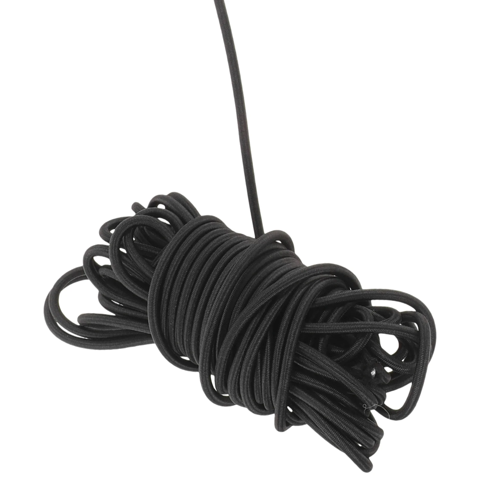 Small Bungee Cords with Hooks Outdoor Rope Elastic Tie Straps Shrink 1/4 Black Rubber