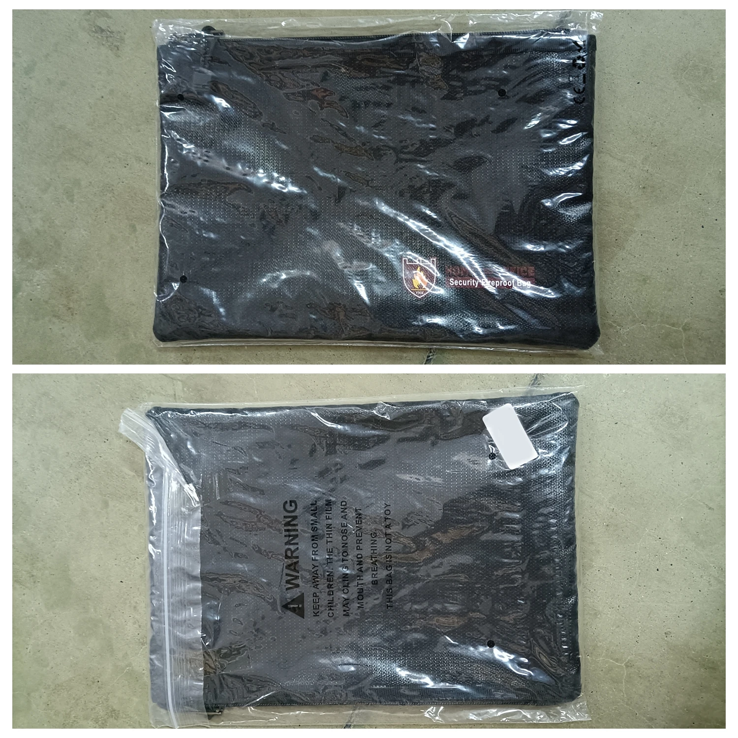 

Fireproof Document Bags,Waterproof with Fireproof Zipper