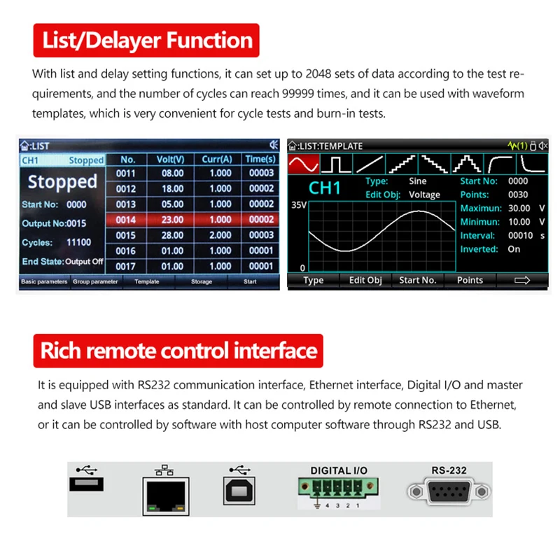 UNI-T UDP3305S-E Programmable Adjustable DC Power Supply Laboratory 30V 5A Voltage Regulator 4 Channels High Precision