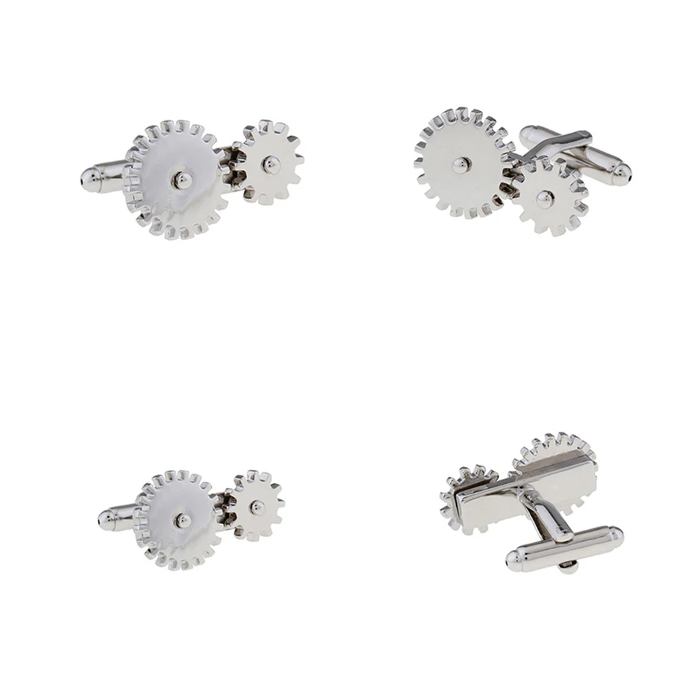 TZG Fashion Stainless Steel Cufflinks Men Cuff Links For French Shirts (2-Pair Wholesale)