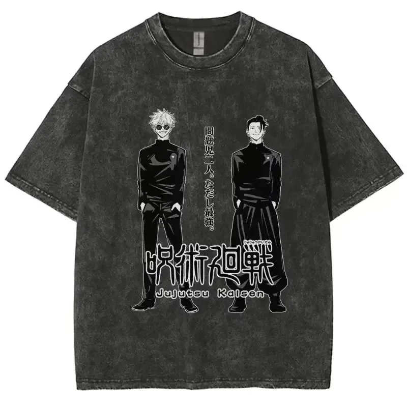 

2026 Summer Jujutsu Kaisen Graphic T-Shirt Cotton Unisex Casual Streetwear Style Short Sleeve Y2K Streetwear Trend