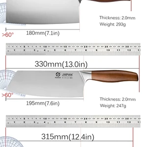 Set of Kitchen Stainless Steel Knives, Cutle Cut, Fish and Vegetables Cutting Butcher Knife, Japanese Chef Knife with Gift Box 6 Main Sales Japanese Knives - №5