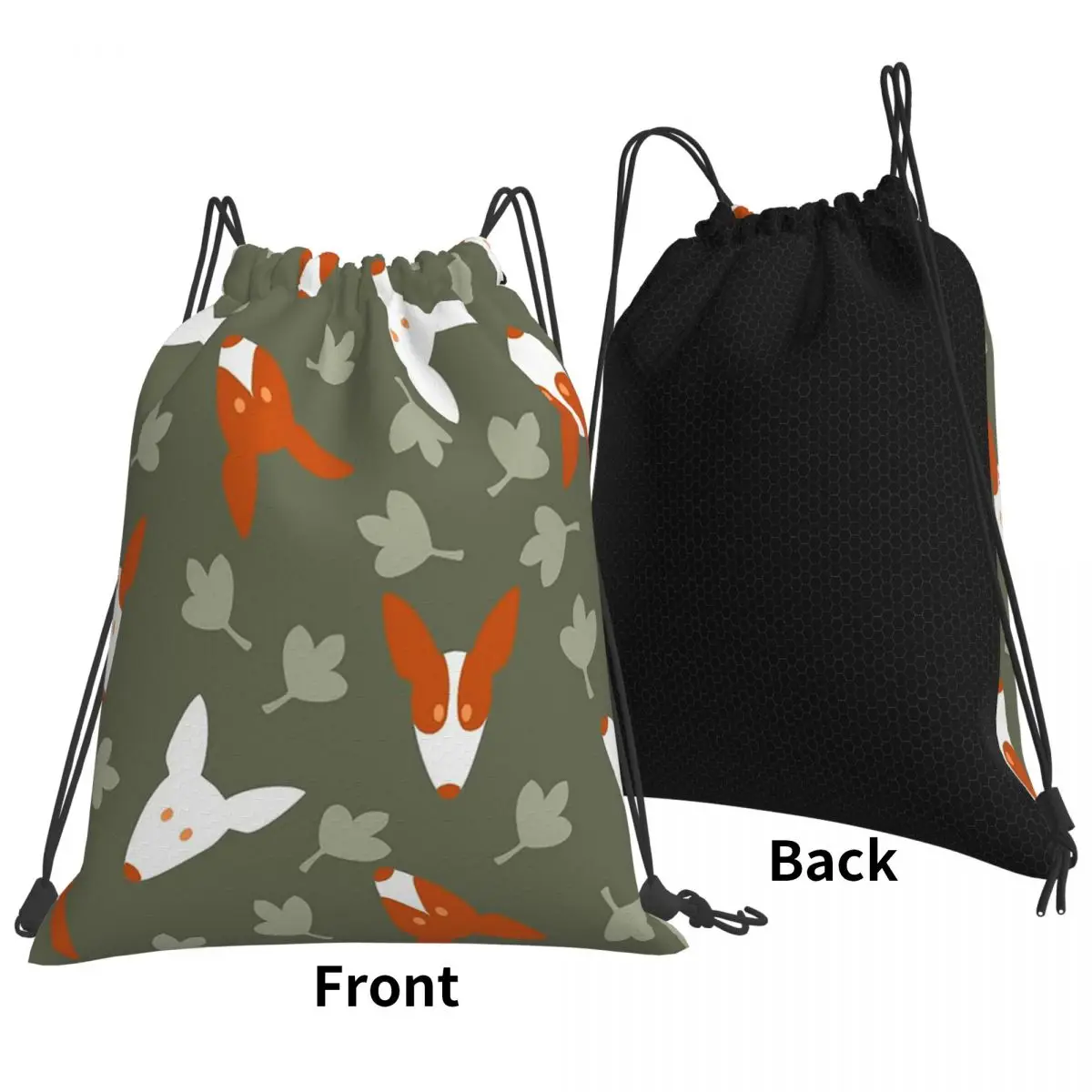 Podencos Backpacks Fashion Portable Drawstring Bags Storage Bag Book Bags For Travel School