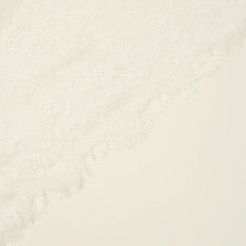 Black White Solid Color Eyelash Edge Circular Headscarf Lace Breathable Scarf Shawl Clothing Accessories Gifts for Women