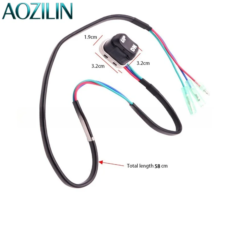 AOZILIN Trim Tilt Switch 703 - 8 2563-02 - 00 Universal Outboard Motor Trim & Tilt Control Replacement Switch 10 Pack