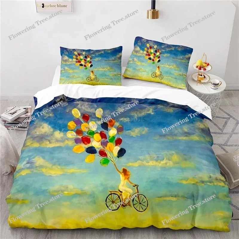 

Family Art Oil Painting 3D Bedding Set Print Duvet Cover Set with Pillowcase Twin Full Queen King Size Home Bedroom Decor