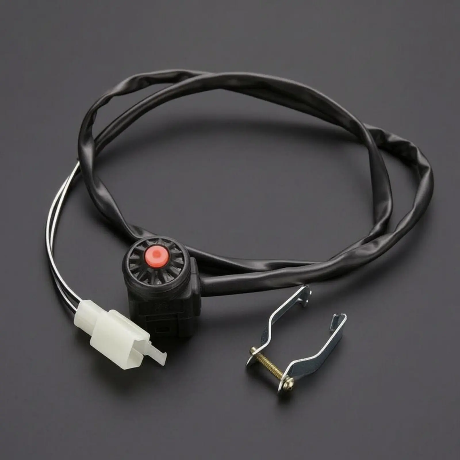 

Motorcycle Handlebar Switch Red Push Button Handlebar Switch Vehicle Part ABS Plastic Aftermarket Replacement