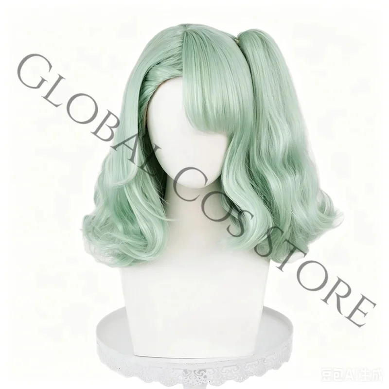 A;3\v,7'd/ZZZ Sunna Cosplay Maid Costume Ruffled Skirt Puff Sleeves and Backpack Props Wig Set Halloween Roleplay Game Zv;5'b\8/ - view 6