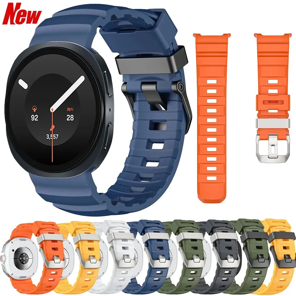 Trail Silicone Strap for Samsung Galaxy Watch 9 8 44mm 40mm Original Comfortable Bracelet for Galaxy Watch 8 Classic 46mm Correa